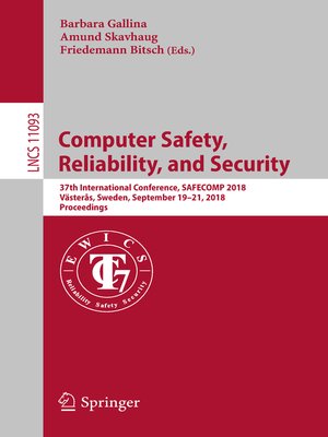 cover image of Computer Safety, Reliability, and Security